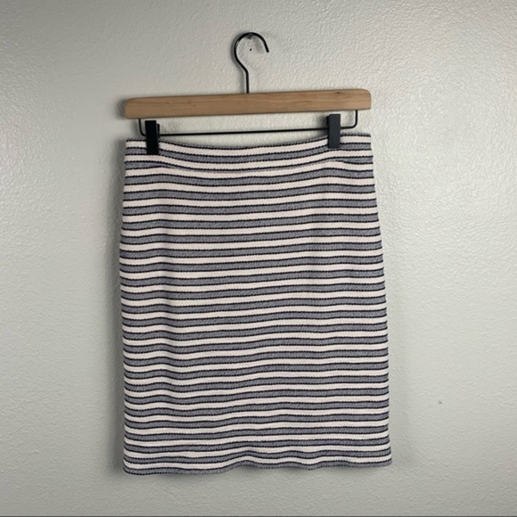 J.Crew Striped Terry Embroidered Pencil Skirt - Picture 11 of 11